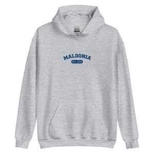 Embroidered Fantasy Varsity Sweater - Maldonia  - Hoodie (Unisex)