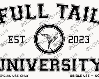 Full Tail University SVG file - downloadable svg file