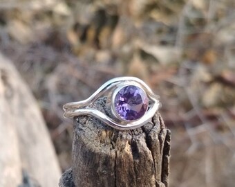 Purple Amethyst Ring, 925 Sterling Silver Jewelry, Handmade Jewelry, Gift For Her,