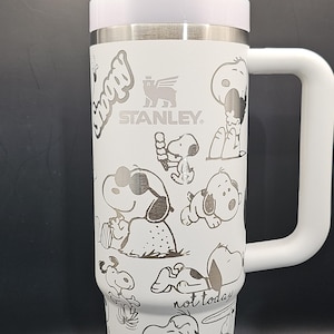 Snoopy Tumbler Wrap | Laser Engraved | Peanuts Characters | Stanley, Owala, Dupe