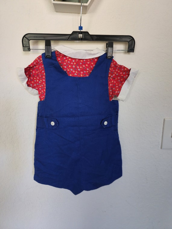 Fischel Vintage 3T Elephant Overalls with Collare… - image 5