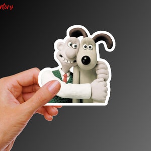 Wallace & Gromit Sticker | Movie Sticker | TV Sticker | Decorative Sticker | Laptop Sticker | Water Bottle Sticker | Vinyl Sticker