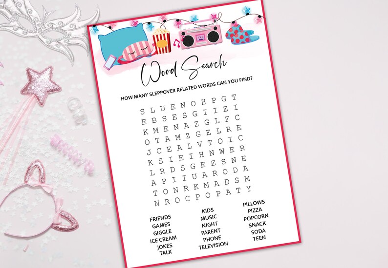 10 Sleepover Games Bundle, Sleepover Party Games, Slumber Party Games ...