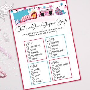 10 Sleepover Games Bundle, Sleepover Party Games, Slumber Party Games ...