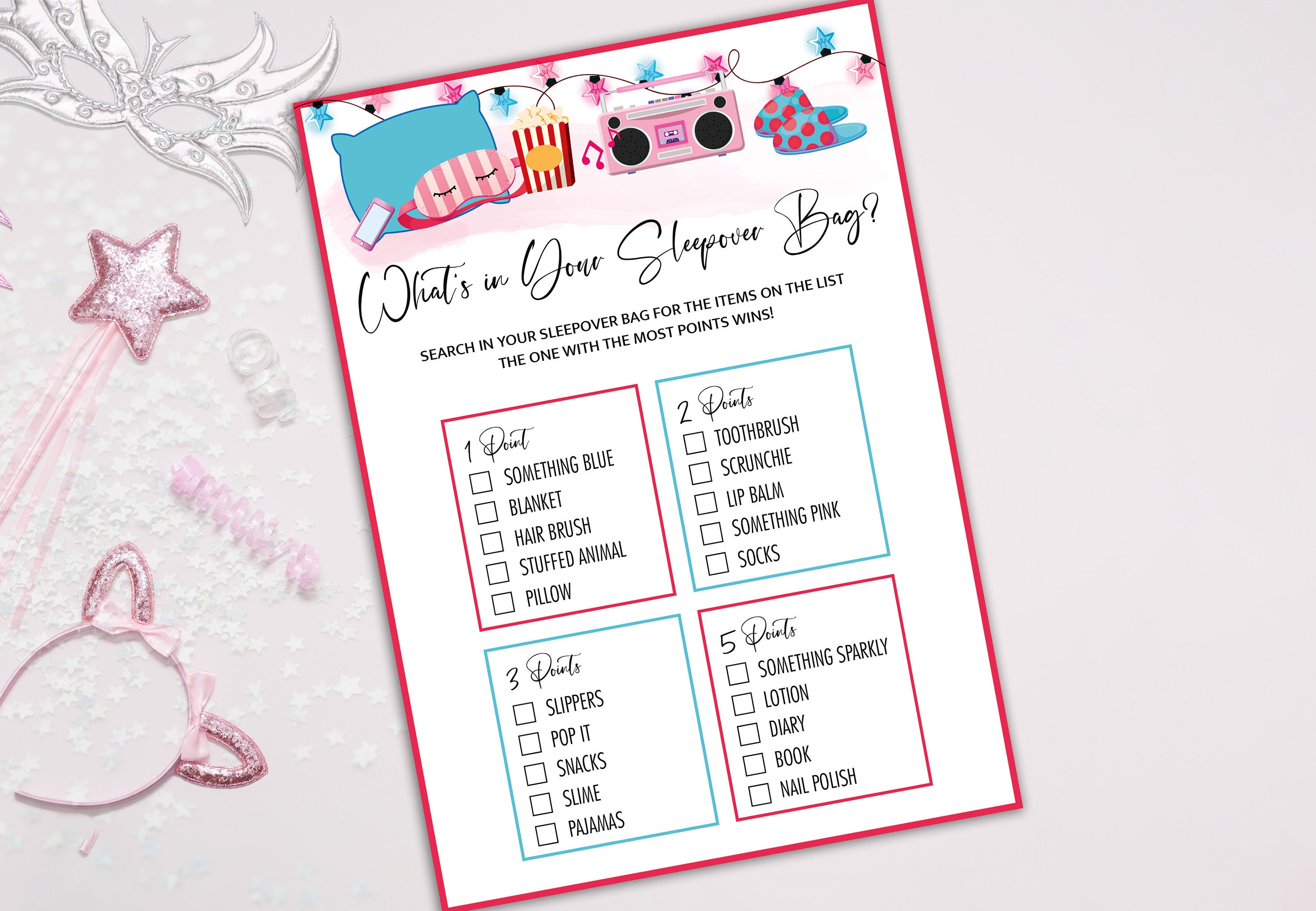 Slumber Games 10 Sleepover Games Bundle, Sleepover Party Games, Slumber Party Games ...