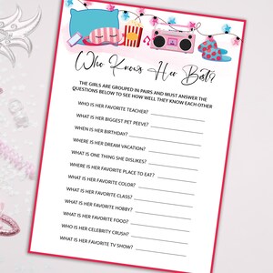 10 Sleepover Games Bundle, Sleepover Party Games, Slumber Party Games ...