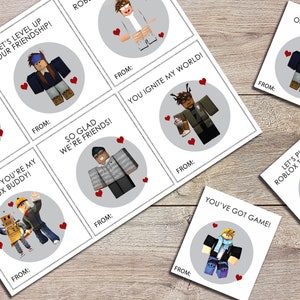 Printable Roblox Valentine Cards, Robux Valentines Day Cards, Kids ...