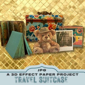 travel journal kit,
pop up 3d project,
silhouette cricut,
printable kit craft,
unique crafting gift,
print paper craft,
interactive paper,
pop up paper project,
suitcase, vacation,
gift for crafter mum,
print and cut gift,
travel craft project