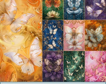 Butterfly Spirit Animal Postcard Art: Colorful Prints (Digital Download)