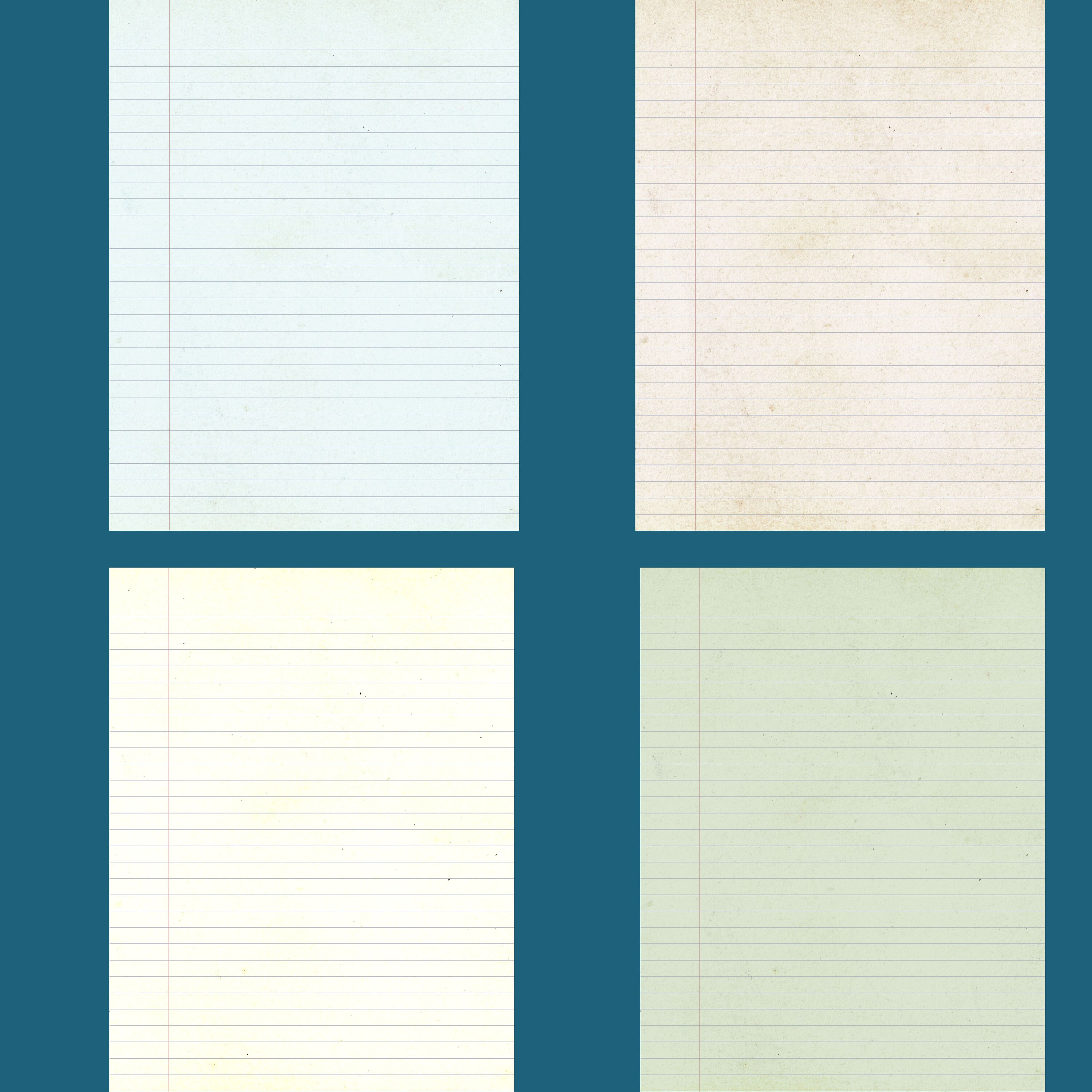 Pastel Ruled Paper Backgrounds: Scrapbook & Junk Journal Pages (digital ...
