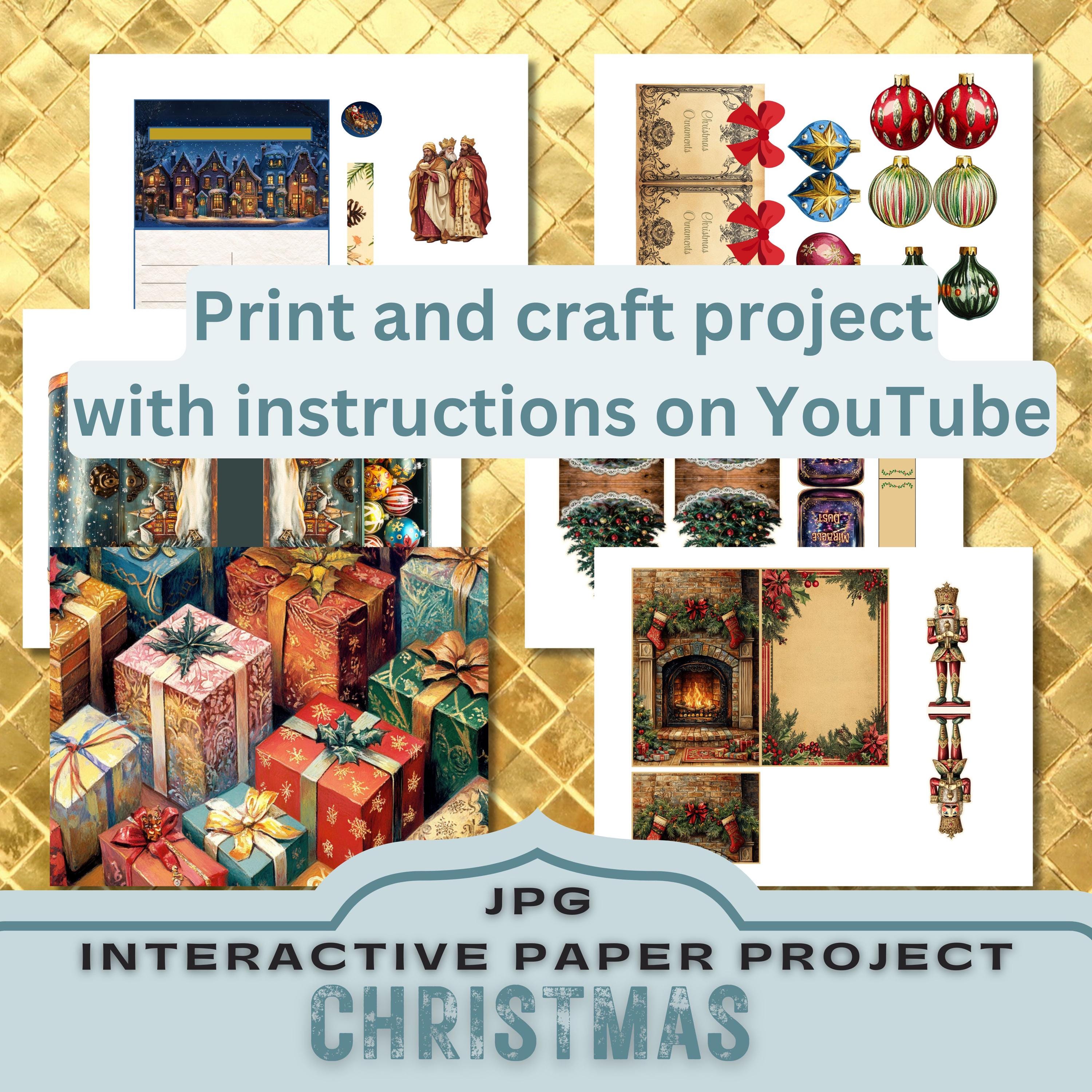 Christmas Paper Craft Project: 3D Nativity Scene (JPG Download) - Etsy
