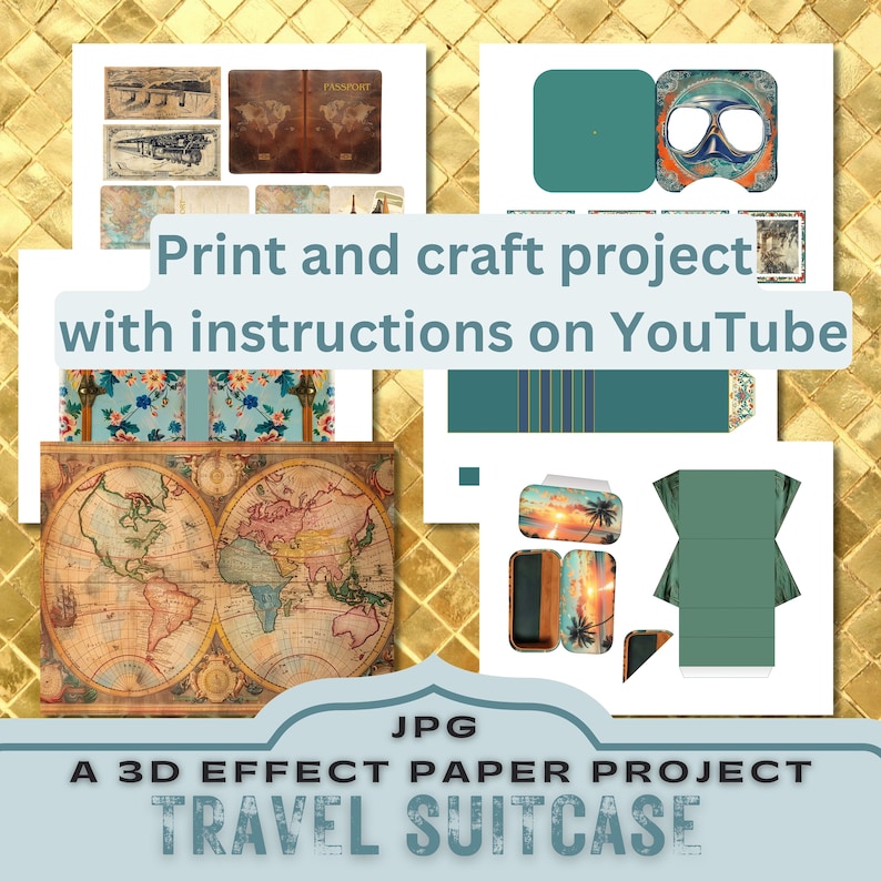 travel journal kit,
pop up 3d project,
silhouette cricut,
printable kit craft,
unique crafting gift,
print paper craft,
interactive paper,
pop up paper project,
suitcase, vacation,
gift for crafter mum,
print and cut gift,
travel craft project