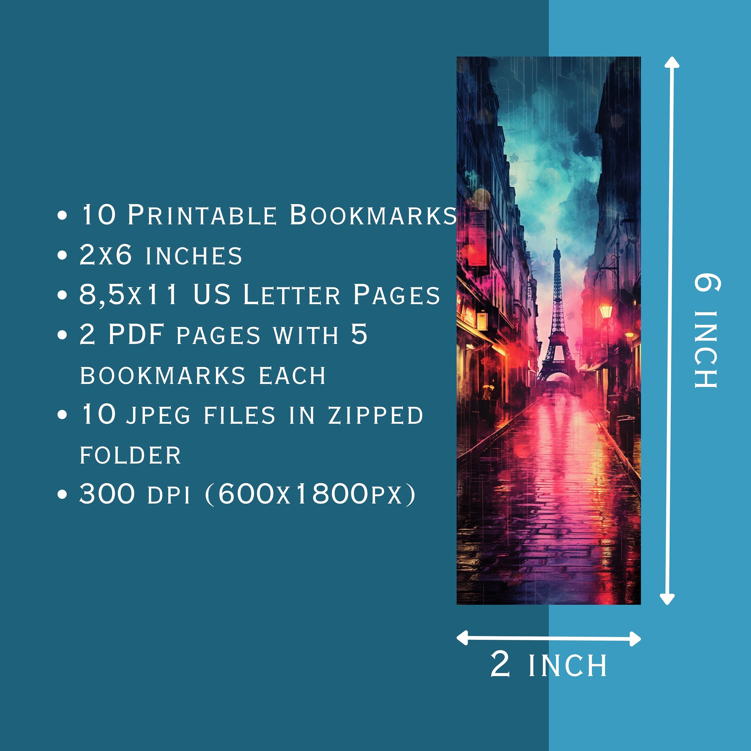 Printable Bookmarks Grunge World Cities. Printable PDF and JPEG Files ...