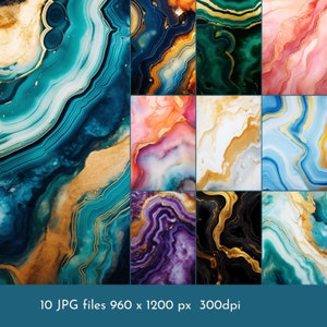 Apple Watch Wallpaper. 10 Achat und Gold Edelstein Designs JPG Dateien. 300dpi. Uhrengesicht Hintergründe . Direkter Download