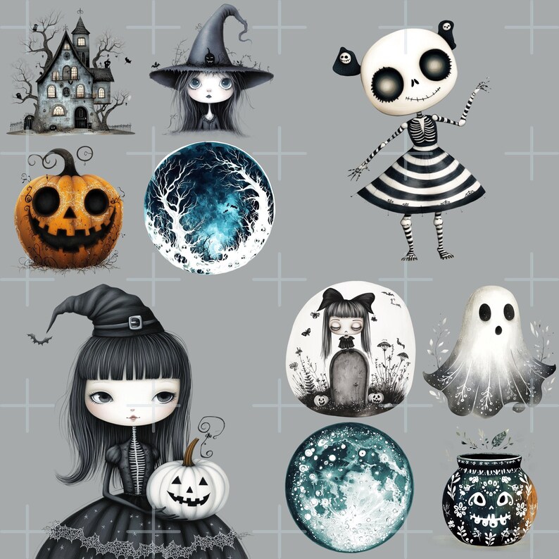 printable clipart,
whimsical clipart,
print on demand,
witch grimoire set,
Halloween mummy kit,
grunge witch pumpkin,
halloween stickers,
cricut silhouette,
gift for crafter,
sublimation bundle,
card making digital,
300dpi transparent