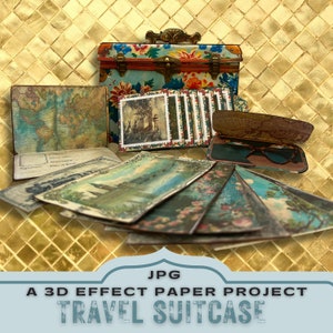 travel journal kit,
pop up 3d project,
silhouette cricut,
printable kit craft,
unique crafting gift,
print paper craft,
interactive paper,
pop up paper project,
suitcase, vacation,
gift for crafter mum,
print and cut gift,
travel craft project