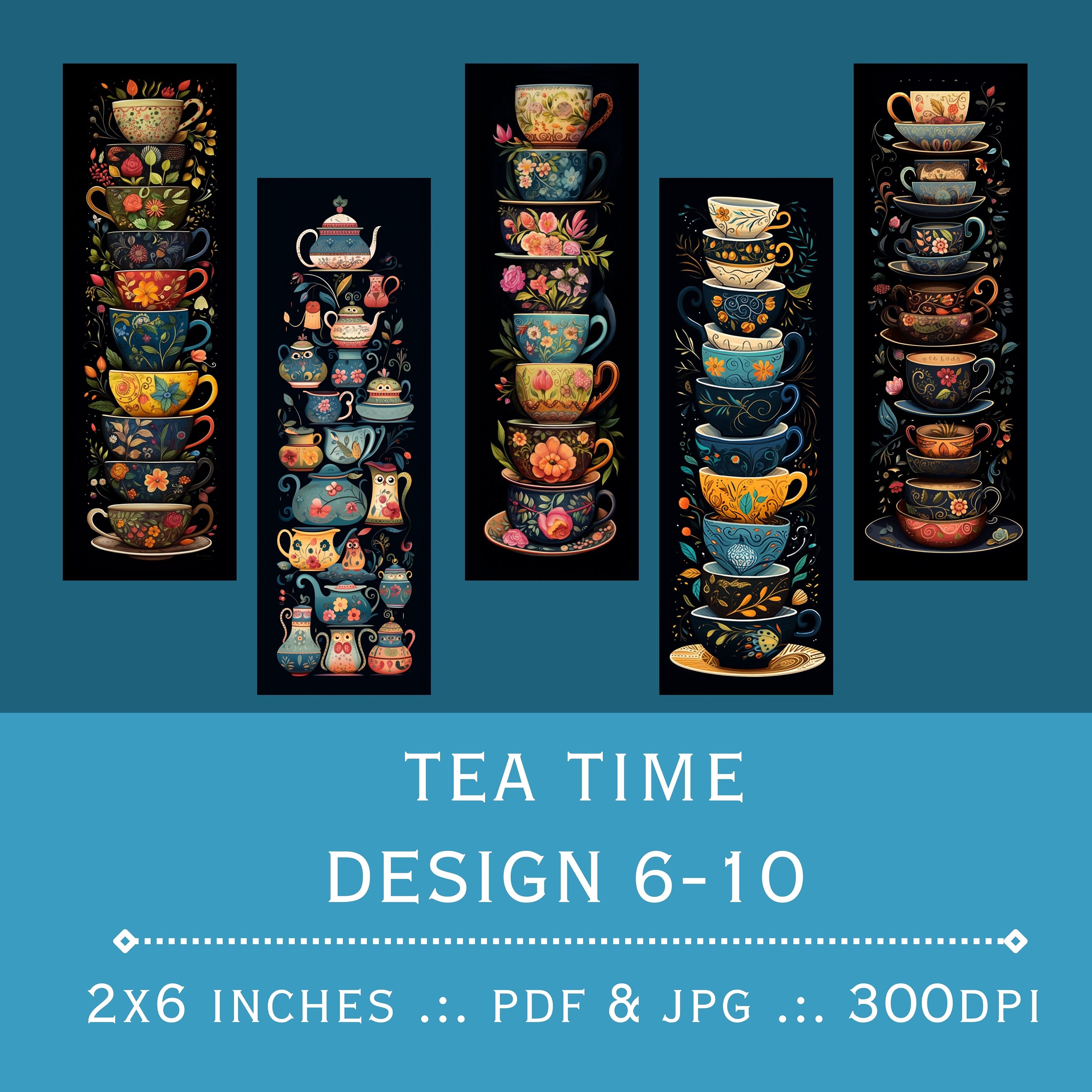 Printable Tea Bookmarks