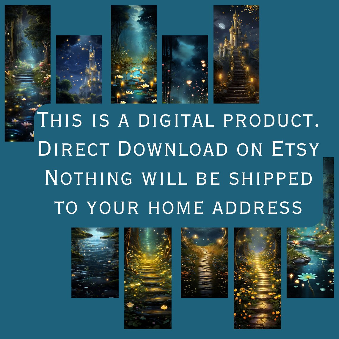 Magical Fireflies Bookmarks: Printable Bookmark Set (PDF & JPEG) - Etsy
