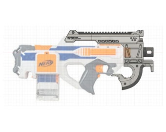 Nerf Rayven RayvenFire mod (The Crocuta 777 Type A+B)