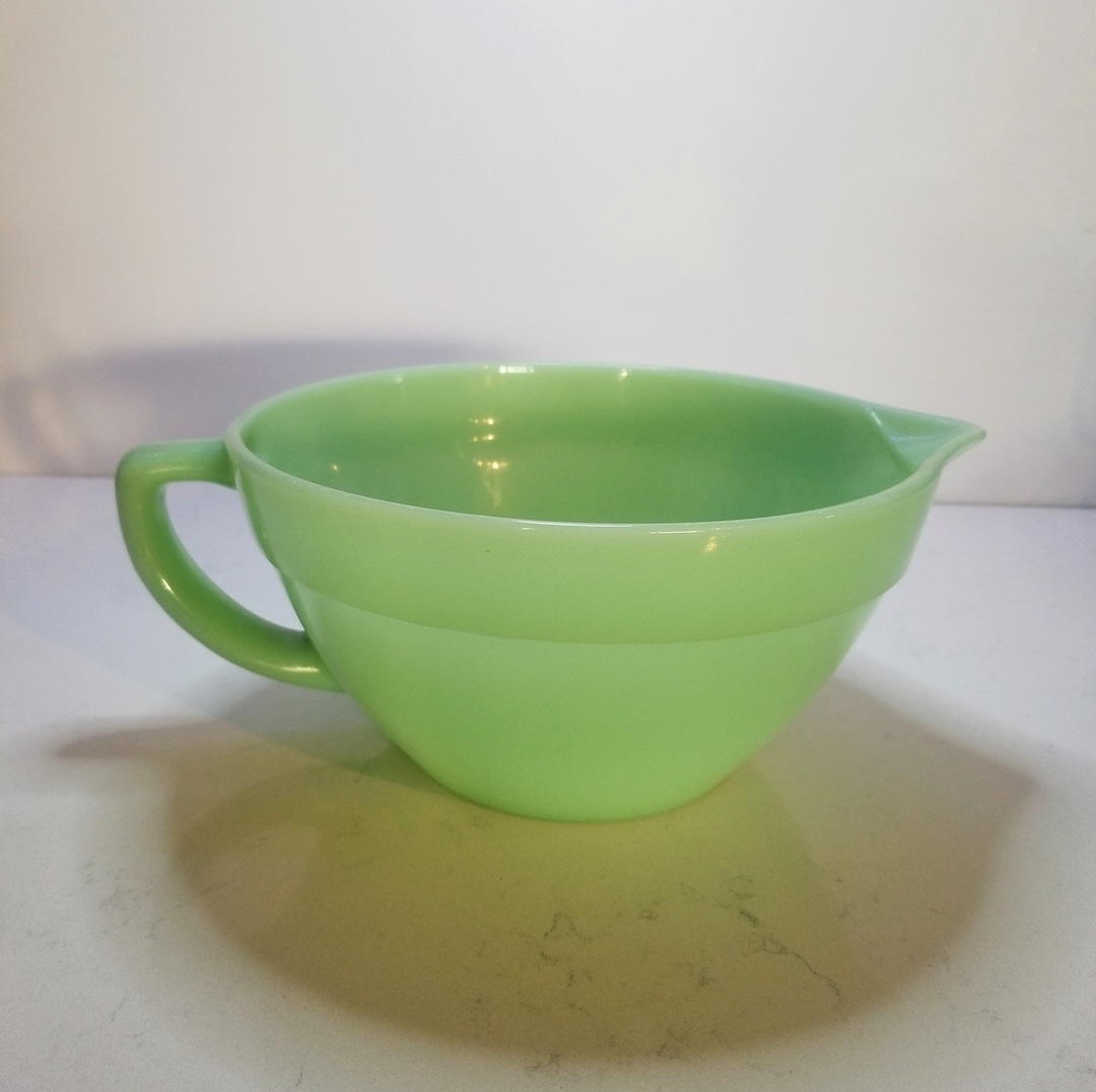 Vintage Fire King Jadeite Batter Bowl Etsy