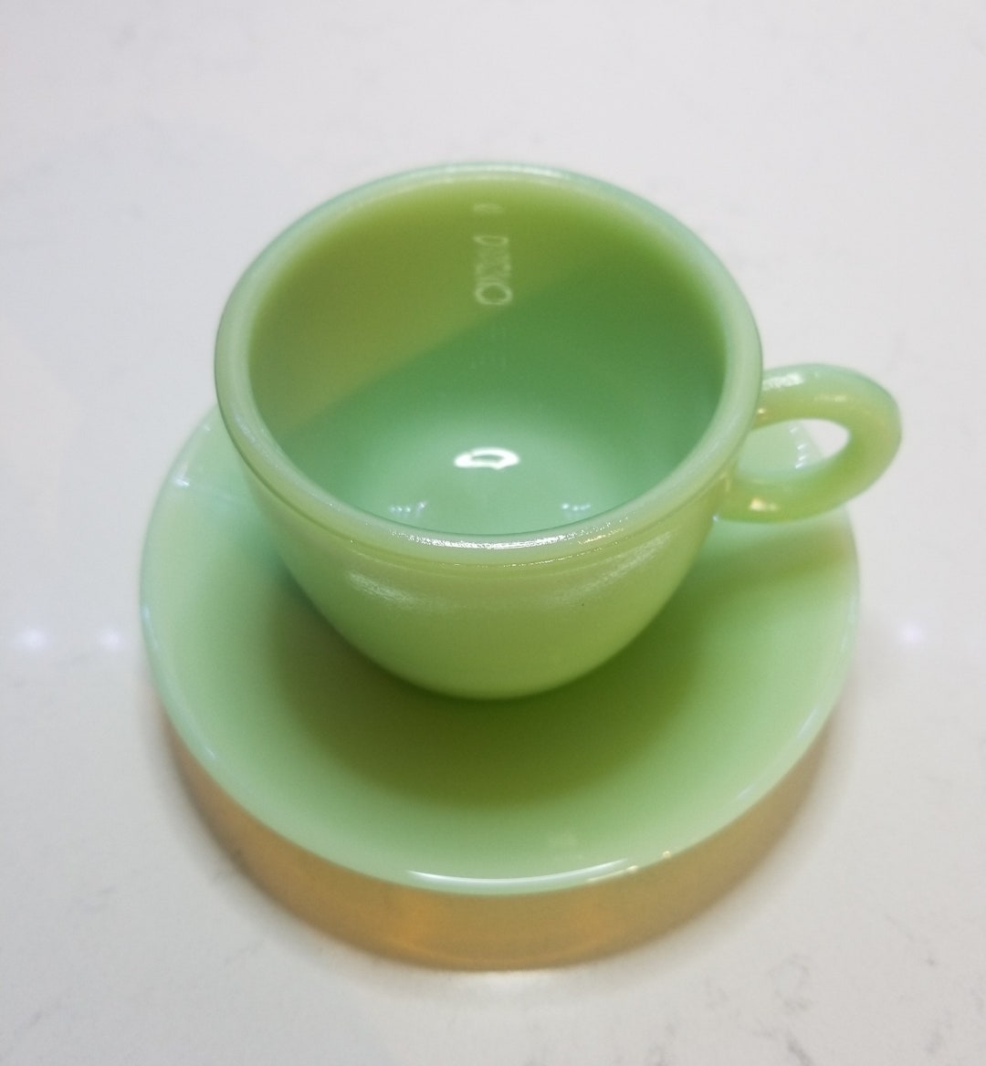Rare Fire King Jadeite St. Denis Cup and Saucer Etsy