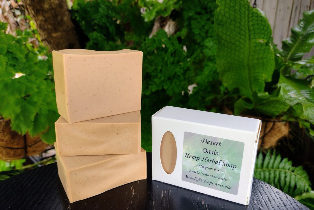 Clearance Desert Oasis Hemp Herbal Infusion Soap Vegan Moonlight Soaps