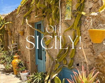 Hardcover Coffee Table Book, Italy Travel Photography, Italian Dolce Vita Street Photography, Sicily book, Sicily travel, Art book