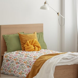 Watercolor Floral Comforter, colorful bedding