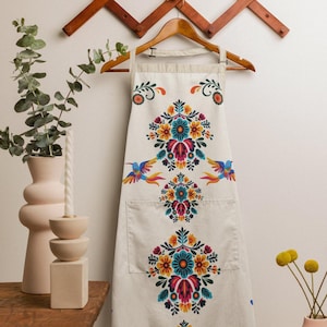 Adjustable Apron, Mexican Textile Inspired