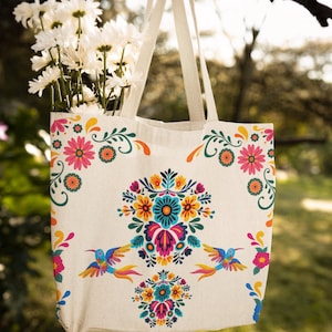 Tote Bag, Mexican Textile Inspired