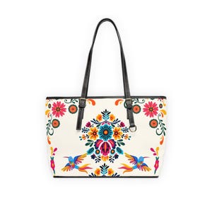 Bolso de hombro inspirado en textiles mexicanos