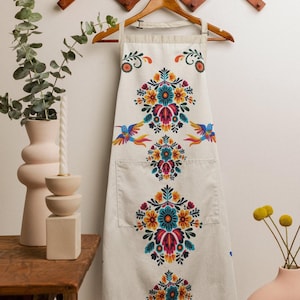 Adjustable Apron, Mexican Textile Inspired