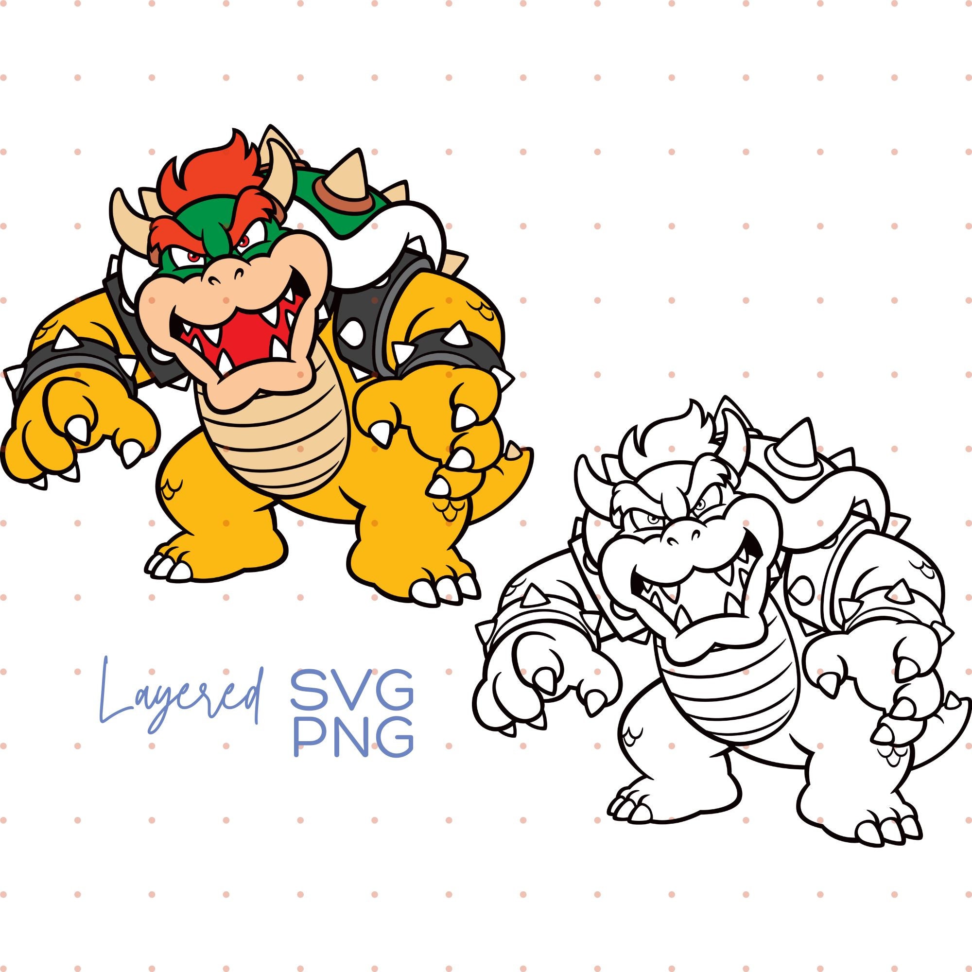 Crying Bowser Png File, Super Mario Sad Bowser Png File, Super Mario Bowser High Quality Png File,Super Mario Svg File,Super Mario Bowser