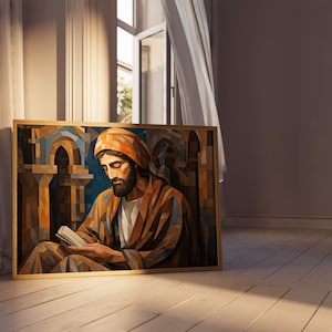 Cubist Chronicles  550+ DPI Poster | Religious Art | Sikh Art | Sikh Gifts | Sikh Wall Art Unframed Poster