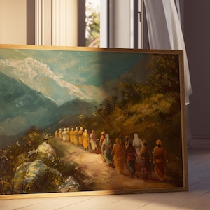 Sikh Journey | Digital Download | Sikh Wall Art Sikh Religious Art Sikh Gift Spiritual Sikh Decor Sikh Religious Art Sikhism Sikh Painting