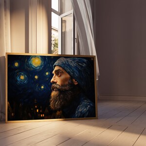 Gaudi&#39;s Gaze  550+ DPI Poster | Religious Art | Sikh Art | Sikh Gifts | Sikh Wall Art Unframed Poster