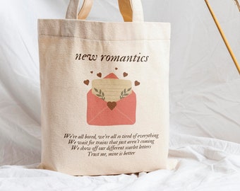 New Romantics Tote Bag, 1989 Tote Bag, Cotton Canvas Tote Bag