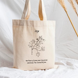 Leaf Print Tote Bag 