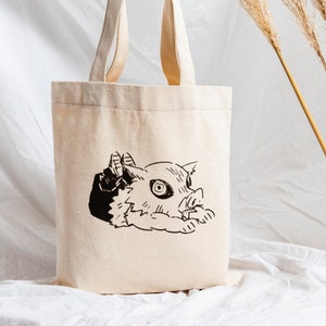 Anime Tote Bag, Anime Outfit, Anime Merch, Anime Gifts, Cotton Canvas Tote Bag