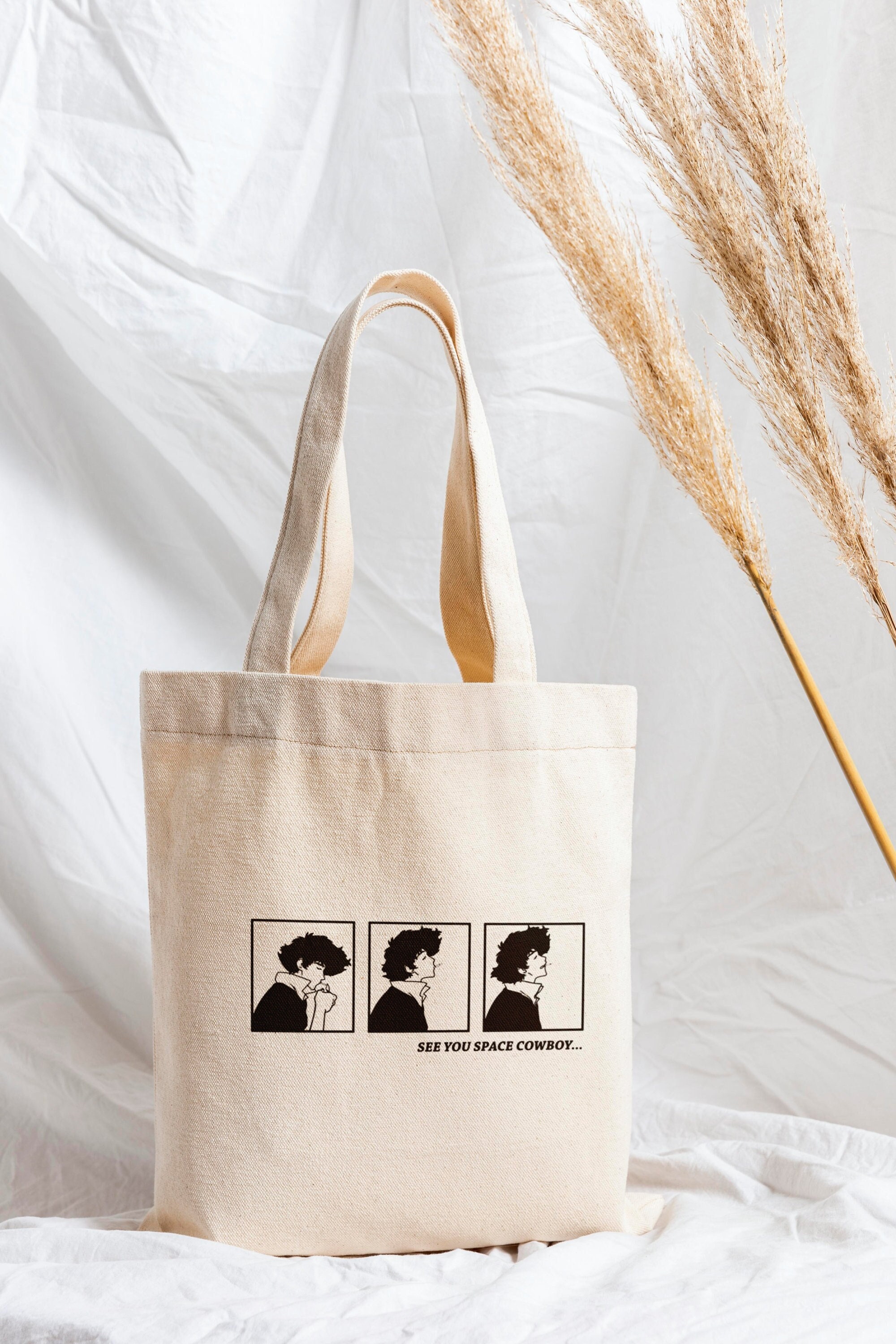 See You Space Cowboy Tote Bag, Anime Tote Bag, Canvas Tote Bag - Etsy