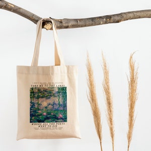 The Lakes Tote Bag, Swiftie Tote Bag, Folklore Tote Bag, Cotton Canvas Tote Bag image 2