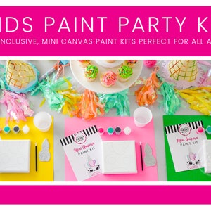 Paint Party Kit - Mini Canvases - Paint The Town