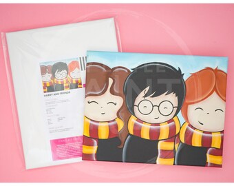 All inclusive Harry Potter paint kit for kids and teens | Harry Potter crafts | Paint party kit | Harry Potter birthday gift for kids |