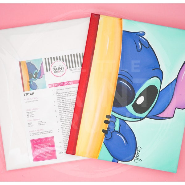 All inclusive Lilo and Stitch paint kit for kids and teens | Lilo and Stitch birthday | Paint party kit | Unique gifts for girls and boys |