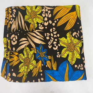 6 Yard  Yellow Vibe   l Authentic African Fabric 100% Cotton