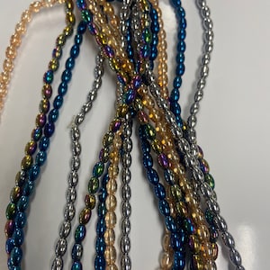 4x elastic African Waist Beads - Assorted Colors waist 30-36 free shipping