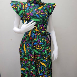 African dress / Africanlong sleeveless dress / Ankara dress / African print dress for women, African dress. SMALL-xlarge
