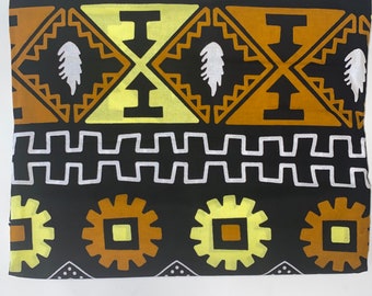 6 Yards Yellows & Gold Fabric l Authentic African Fabric 100% Cotton