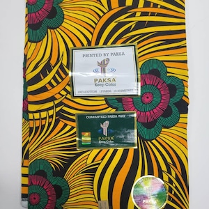 6 YARDS African Fabric - Ankara - African Clothing - Craft African fabric - Multicolor Fabric - African Print