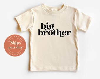 Big Brother T-Shirt, promoted big brother shirt, Retro Surprise Pregnancy T Shirt, Kids Brotherhood Tee, Big Brother Sibling Shirt